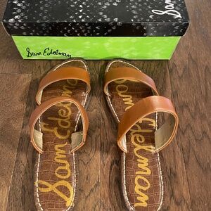 Sam Edelman Slip on leather strap sandals -Size 8.5M